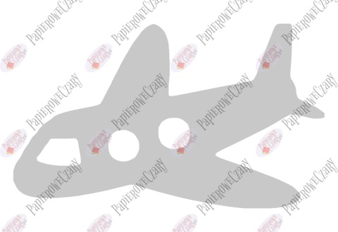 Samolot 1 Dekoracje z papieru