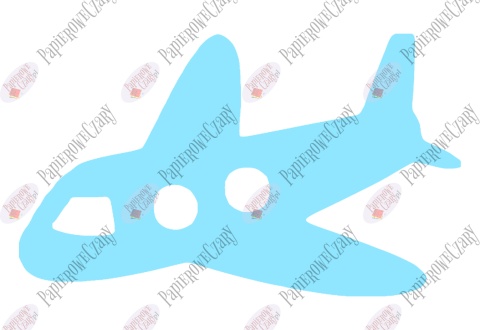 Samolot 1 Dekoracje z papieru