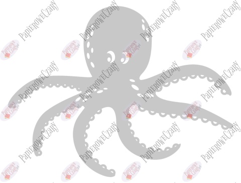 Ośmiornica 2 Dekoracje z papieru