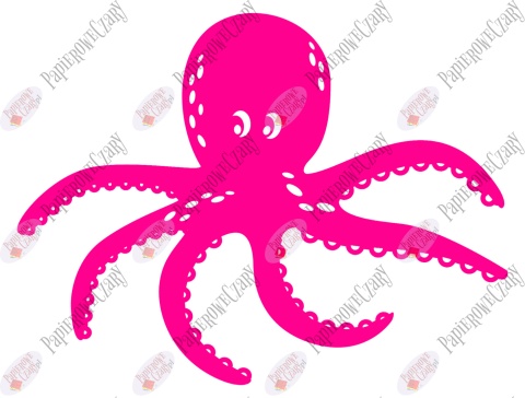 Ośmiornica 2 Dekoracje z papieru