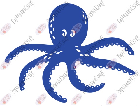 Ośmiornica 2 Dekoracje z papieru