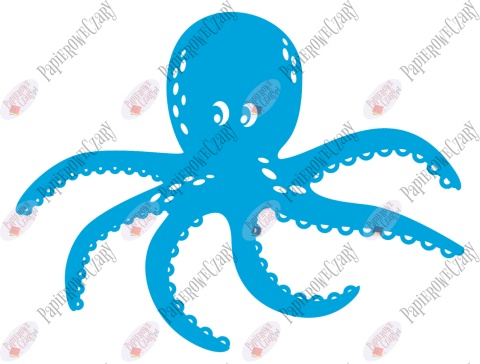 Ośmiornica 2 Dekoracje z papieru