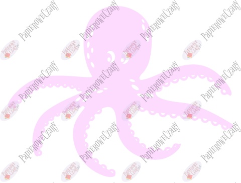Ośmiornica 2 Dekoracje z papieru