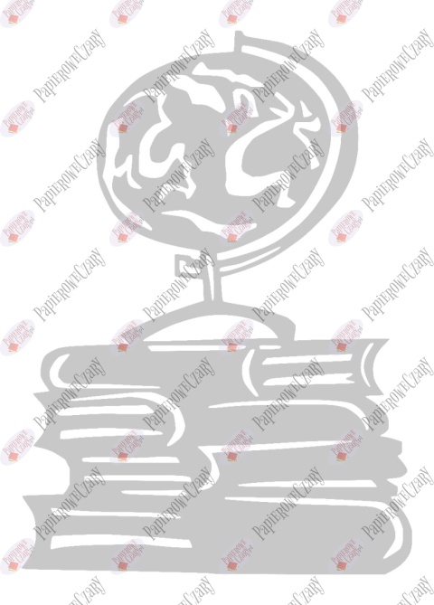 Globus na książkach 1 Dekoracje z papieru