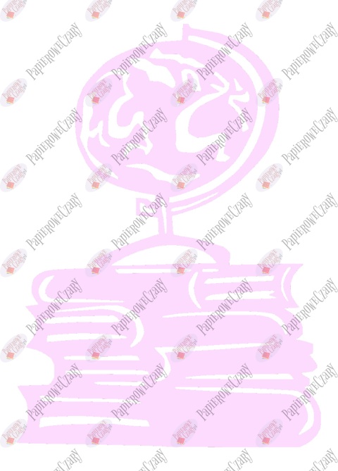 Globus na książkach 1 Dekoracje z papieru