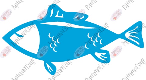 Ryba 2 Dekoracje z papieru