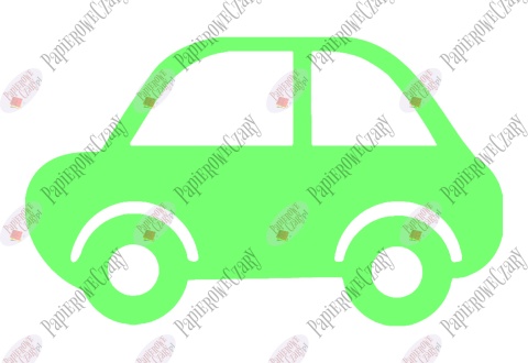 Samochód 1 Dekoracje z papieru