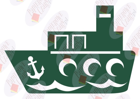 Statek 1 Dekoracje z papieru Statek 1 Dekoracje z papieru