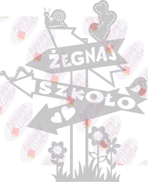 Żegnaj szkoło 2 Dekoracje z papieru Żegnaj szkoło 2 Dekoracje z papieru