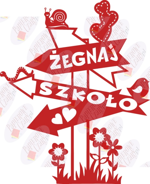 Żegnaj szkoło 2 Dekoracje z papieru Żegnaj szkoło 2 Dekoracje z papieru