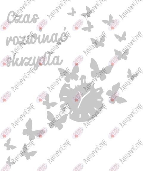 Zestaw 85 "Czas rozwinąć skrzydła" Dekoracje z papieru