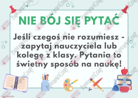 Porady dla pierwszoklasistów - Pomoce dydaktyczne - plik PDF - PRODUKT CYFROWY
