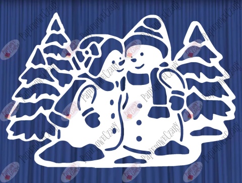 Bałwan 5 Dekoracje z papieru