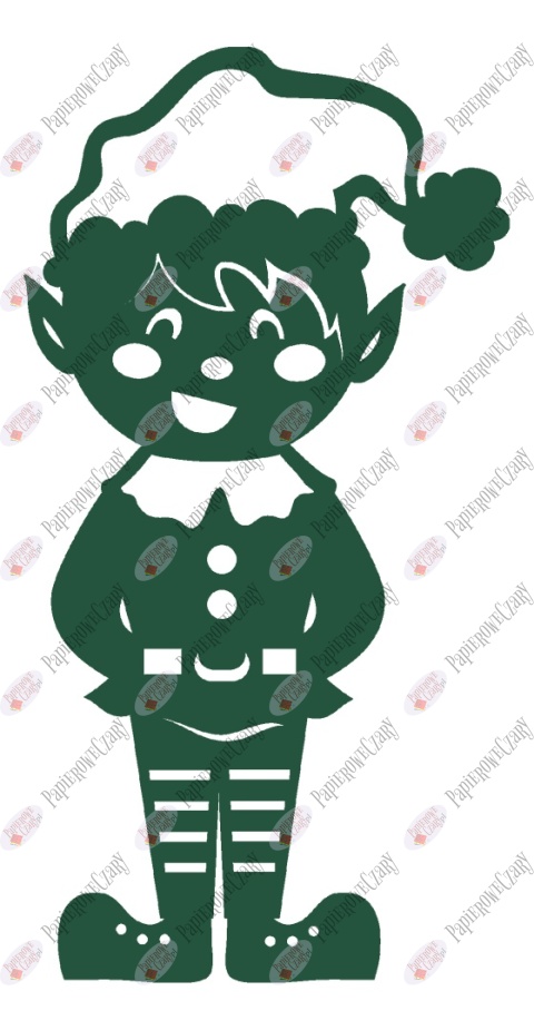 Elf 2 Zima Dekoracje z papieru