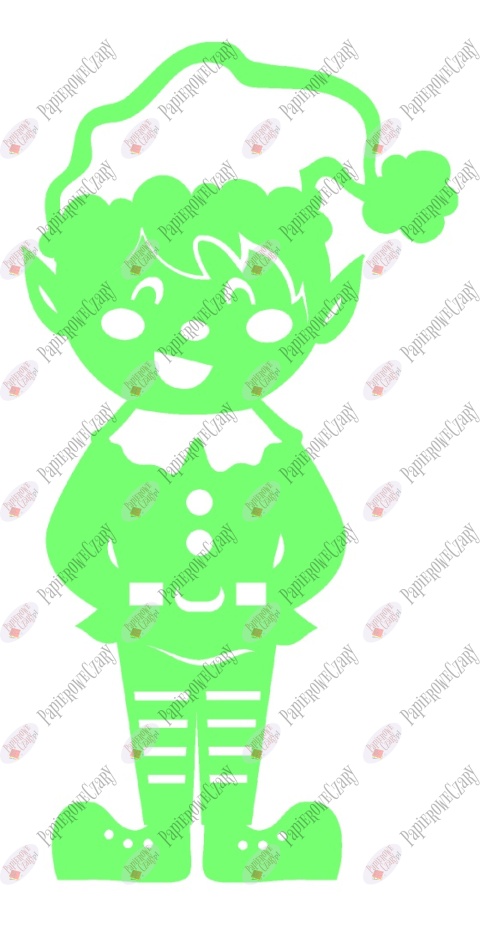 Elf 2 Zima Dekoracje z papieru