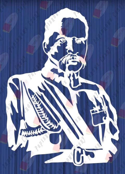 Józef Piłsudski Postać Dekoracje z papieru