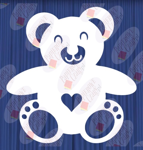 Miś 1 Dekoracje z papieru Miś 1 Dekoracje z papieru