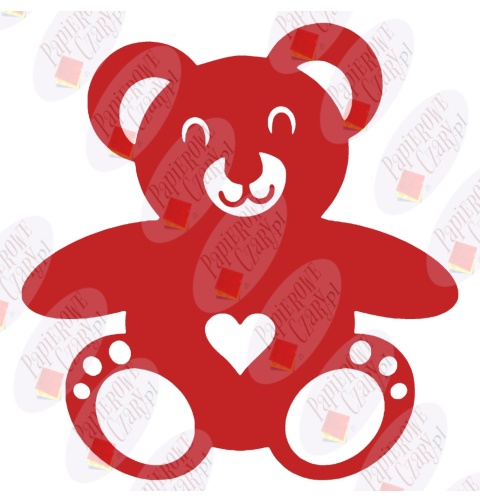 Miś 1 Dekoracje z papieru Miś 1 Dekoracje z papieru