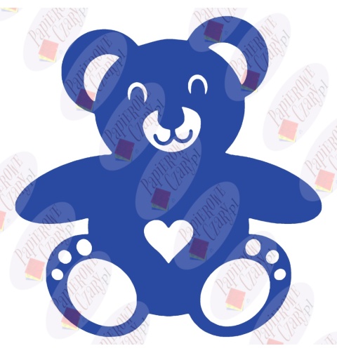 Miś 1 Dekoracje z papieru Miś 1 Dekoracje z papieru