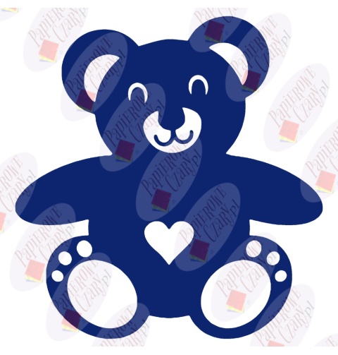 Miś 1 Dekoracje z papieru Miś 1 Dekoracje z papieru