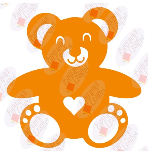 Miś 1 Dekoracje z papieru Miś 1 Dekoracje z papieru