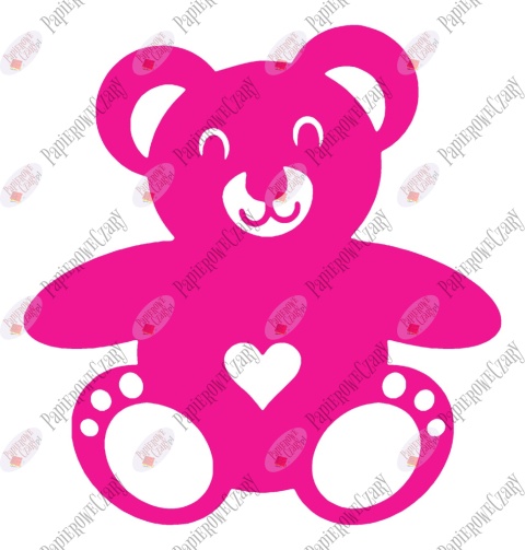 Miś 1 Dekoracje z papieru Miś 1 Dekoracje z papieru