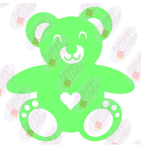 Miś 1 Dekoracje z papieru Miś 1 Dekoracje z papieru