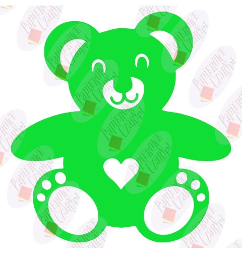 Miś 1 Dekoracje z papieru Miś 1 Dekoracje z papieru