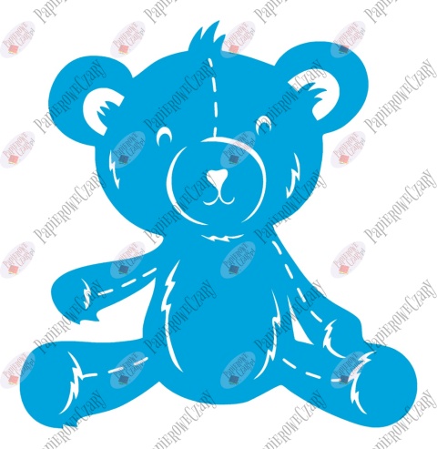 Miś 3 Dekoracje z papieru