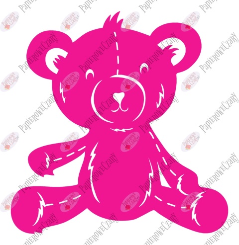 Miś 3 Dekoracje z papieru