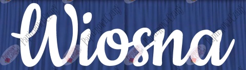 Napis "Wiosna" 2 Dekoracje z papieru