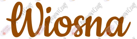 Napis "Wiosna" 2 Dekoracje z papieru