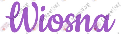 Napis "Wiosna" 2 Dekoracje z papieru