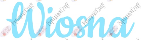 Napis "Wiosna" 2 Dekoracje z papieru