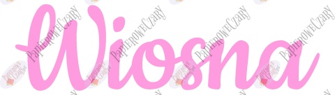 Napis "Wiosna" 2 Dekoracje z papieru