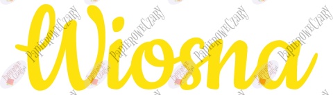 Napis "Wiosna" 2 Dekoracje z papieru