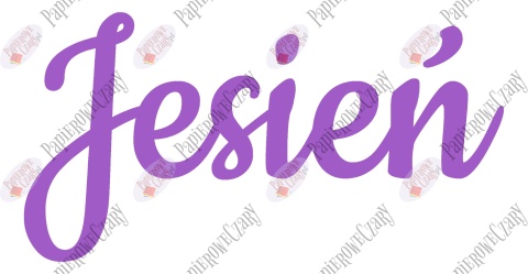 Napis "Jesień" 2 Dekoracje z papieru