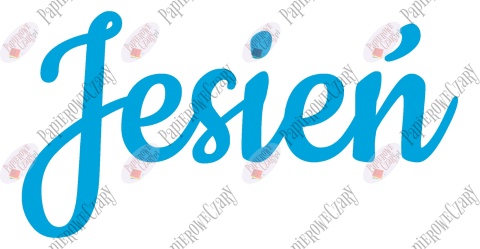 Napis "Jesień" 2 Dekoracje z papieru