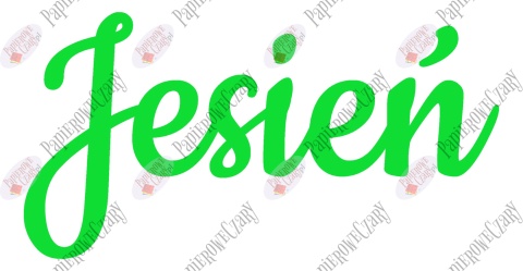 Napis "Jesień" 2 Dekoracje z papieru