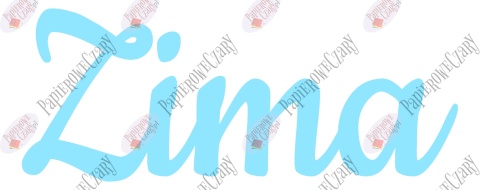 Napis "Zima" 2 Dekoracje z papieru