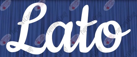 Napis "Lato" 2 Dekoracje z papieru