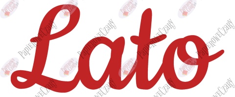 Napis "Lato" 2 Dekoracje z papieru