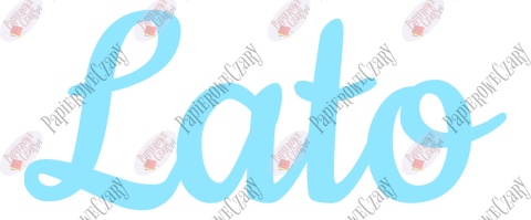 Napis "Lato" 2 Dekoracje z papieru