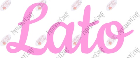 Napis "Lato" 2 Dekoracje z papieru