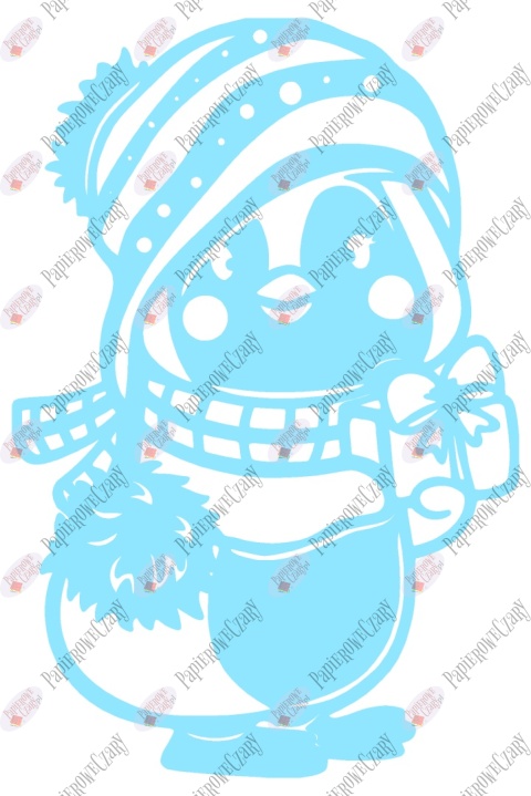 Pingwin 1 Dekoracje z papieru