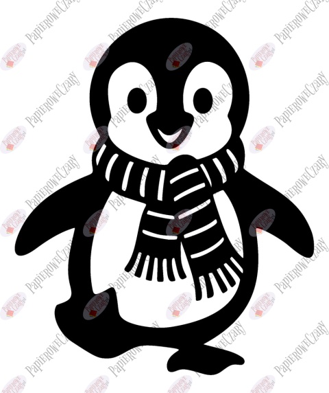 Pingwin 3 Dekoracje z papieru