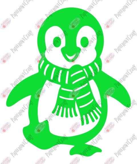 Pingwin 3 Dekoracje z papieru