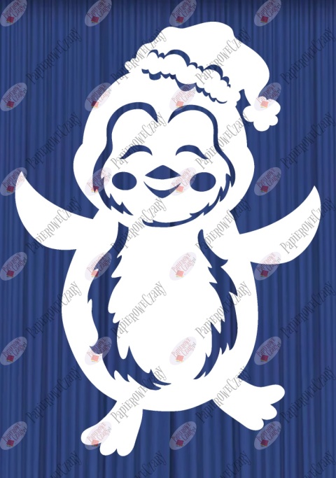 Pingwin 5 Dekoracje z papieru