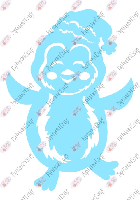 Pingwin 5 Dekoracje z papieru