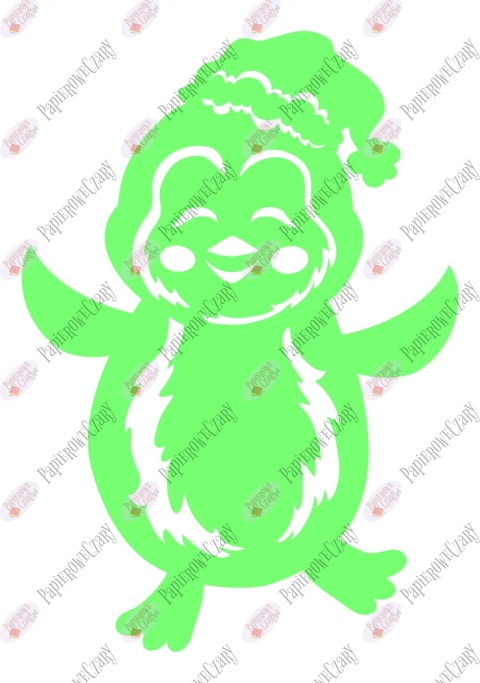 Pingwin 5 Dekoracje z papieru